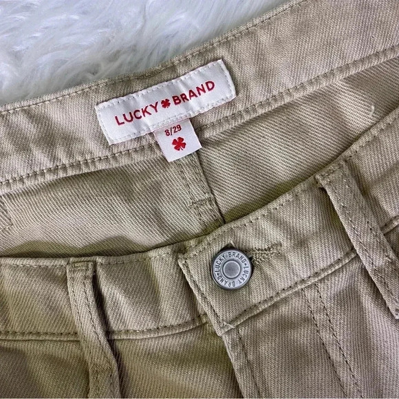 Lucky Brand Khaki 90's Loose High Rise Straight Jeans Size 8 / 29 - Picture 2 of 7